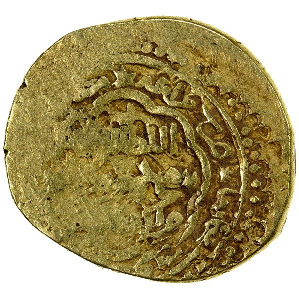 ILKHAN: Sulayman, 1339-1346, AV dinar (3.38g), Maragha, DM, Fine