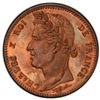 Image 1 : FRANCE: Charles X, 1824-1830, AE 10 centimes, ND, PCGS Specimen 65 RB