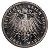 Image 2 : ANHALT-DESSAU: Friedrich II, 1901-1918, AR 3 mark, 1909-A, PCGS Proof 65 DCAM