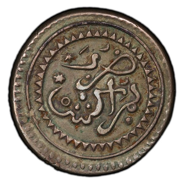 MOROCCO ('ALAWI SHARIF): AR 10 dirhams, Marrakesh, AH1190, PCGS EF45