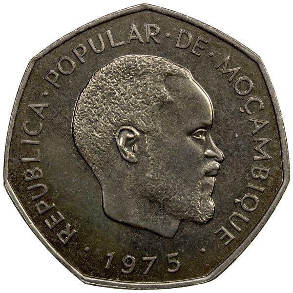 MOZAMBIQUE: Republic, 2½ meticais, 1975, Choice UNC