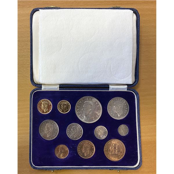 SOUTH AFRICA: George VI, 11-coin proof set, 1952