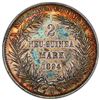Image 1 : GERMAN NEW GUINEA: Wilhelm II, 1888-1918, AR 2 mark, 1894-A, PCGS AU details