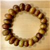 Image 1 : AFRICA: string of 22 large amber beads, EF