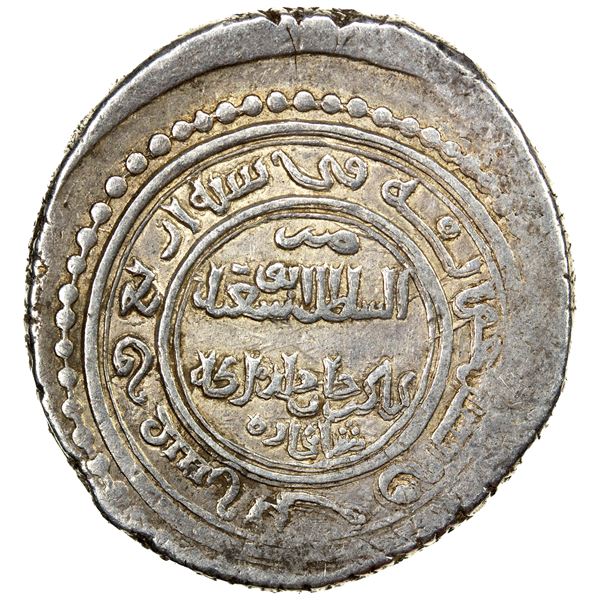 ILKHAN: Abu Sa'id, 1316-1335, AR 6 dirhams (dinar) (10.79g), Shabankara, AH724, VF-EF