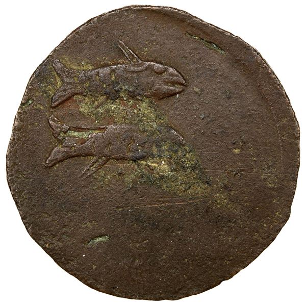 BURMA/MYANMAR: Bodawpaya, 1782-1819, AE pice (¼ pya) (9.16g), BE1143 (1782), VF