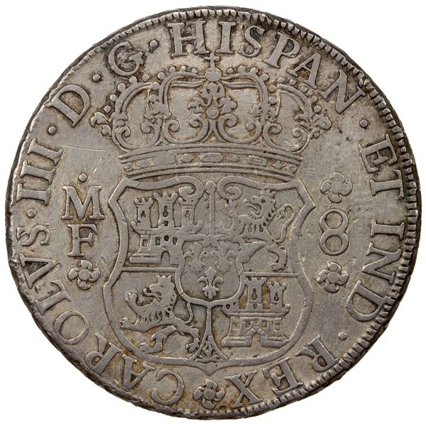 MEXICO: Carlos III, 1759-1788, AR 8 reales, 1765-Mo, Choice VF