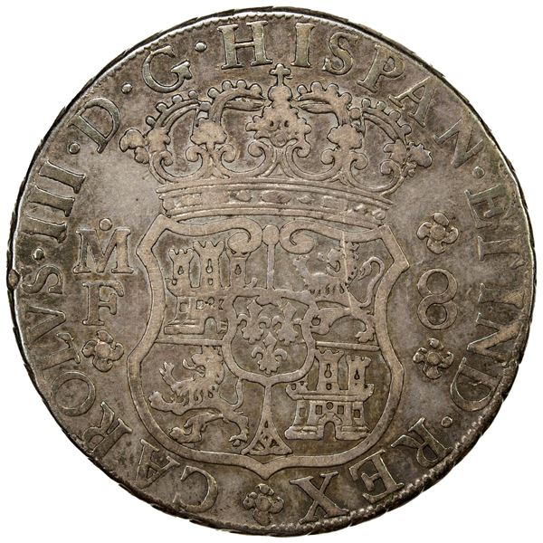 MEXICO: Carlos III, 1759-1788, AR 8 reales, 1768/7, Fine