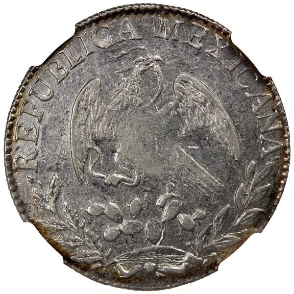 MEXICO: Republic, AR 2 reales, 1843/2-Go, NGC AU53