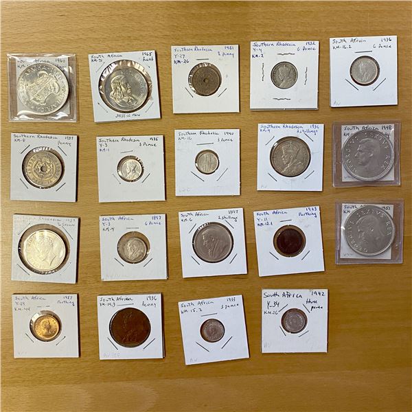 AFRICA: LOT of 19 coins