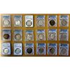 Image 1 : EGYPT: LOT of 18 silver commemoratives