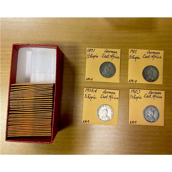 GERMAN EAST AFRICA: LOT of 35 minors