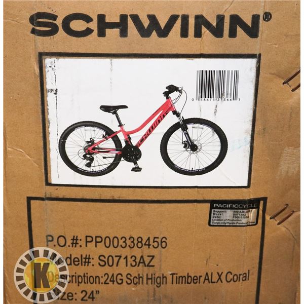 SCHWINN HOT PINK BICYCLE