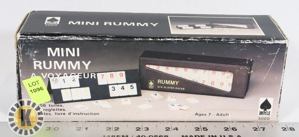 VINTAGE MINI RUMMY GAME SET