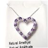 Image 1 : SILVER AMETHYST 18" NECKLACE