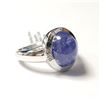 Image 2 : SILVER TANZANITE AND WHITE TOPAZ(4.1CT) RING