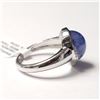 Image 3 : SILVER TANZANITE AND WHITE TOPAZ(4.1CT) RING