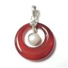 Image 1 : SILVER GENUINE GEMSTONE AND PEARL 6.5G  PENDANT