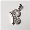 Image 1 : SILVER CUBIC ZIRCONIA  PENDANT