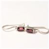 Image 1 : SILVER GARNET EARRINGS