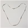 Image 1 : SILVER WITH BEAD 16" NECKLACE