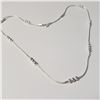 Image 2 : SILVER WITH BEAD 16" NECKLACE