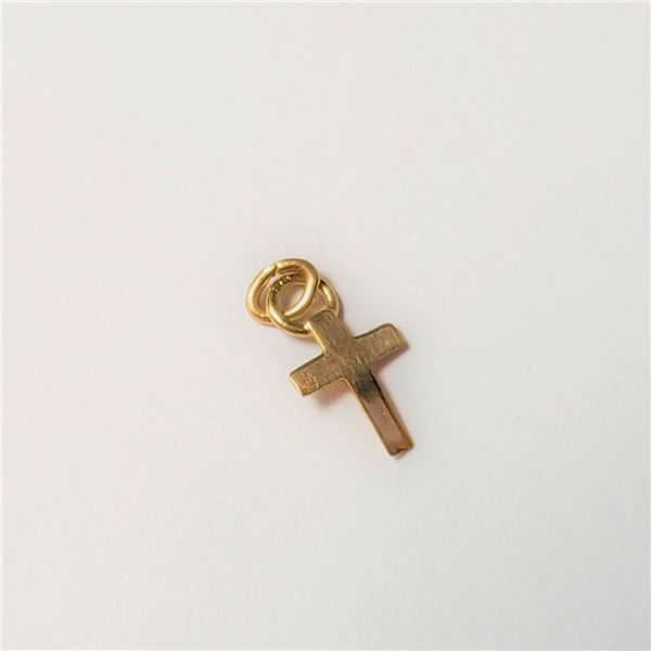 14K YELLOW GOLD BABY CROSS 0.07G PENDANT