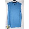 Image 1 : XL SLEEVELESS BLUE EXERCISE TEE