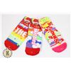 Image 1 : 3 NEW PAIRS OF ASSORTED CANDY THEME WOMEN'S SOCKS