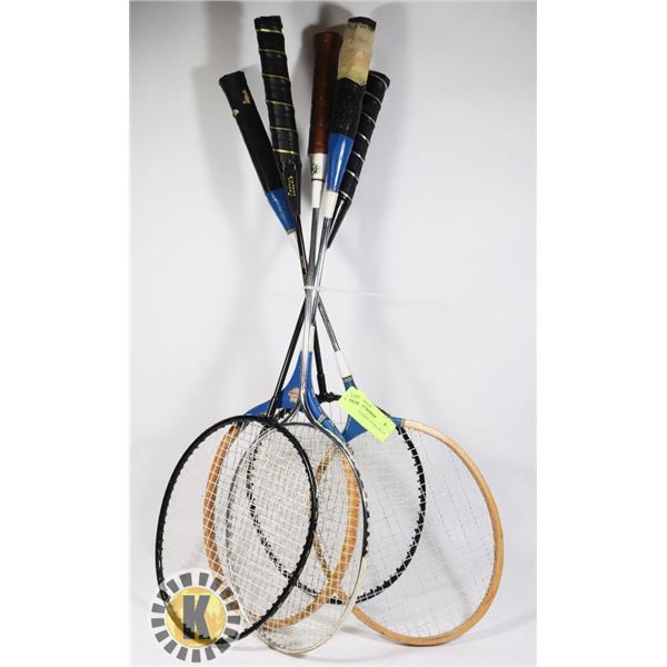 BUNDLE OF BADMINTON RACKETS