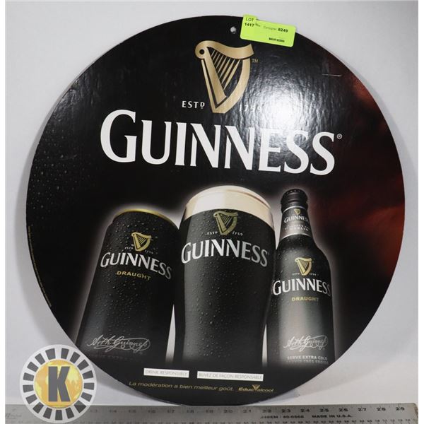 GUINNESS DOUBLE SIDED ADVERTISING SIGN