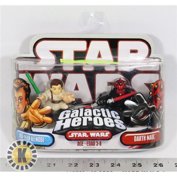 STAR WARS GALACTIC HEROES OBI WAN VS DARTH MAUL