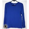 Image 1 : WOMENS L BLUE LONG SLEEVE SOFT TEE