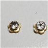 Image 1 : 10K YELLOW GOLD CUBIC ZIRCONIA  EARRINGS