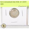 Image 1 : 1919 CANADIAN SILVER 10 CENT COIN