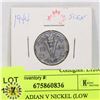 Image 1 : 1944 CANADIAN V NICKEL (LOW MINTAGE)