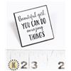 Image 1 : BEAUTIFUL GIRL YOU CAN DO AMAZING THINGS LAPEL