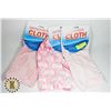 Image 1 : 3 NEW PINK CLEANING CLOTHS