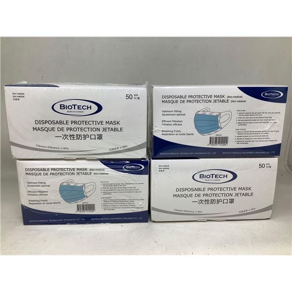 BioTech Disposable Protective Mask (4 x 50)