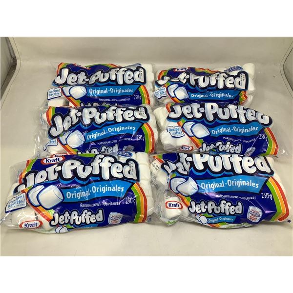 Jet Puffed Original Marshmallows (6 x 250g)
