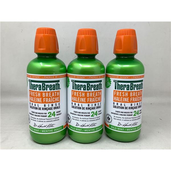 Thera Breath Fresh Breath-Mild Mint (3 x 473ml)