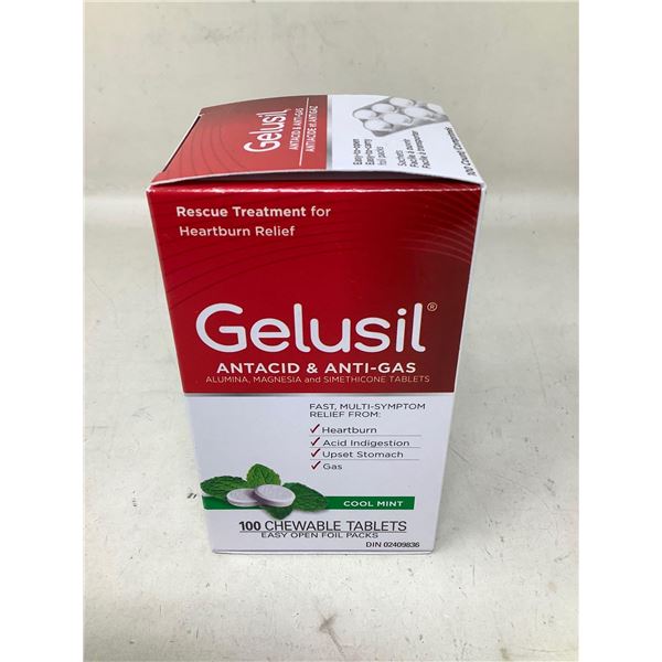 Gelusil Antacid & Anti-Gas Chewable Tablets (100ct)