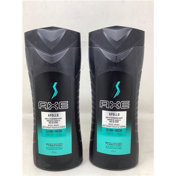 Axe Apollo Sage & Cedarwood Scent Body Wash (2 x 473ml)