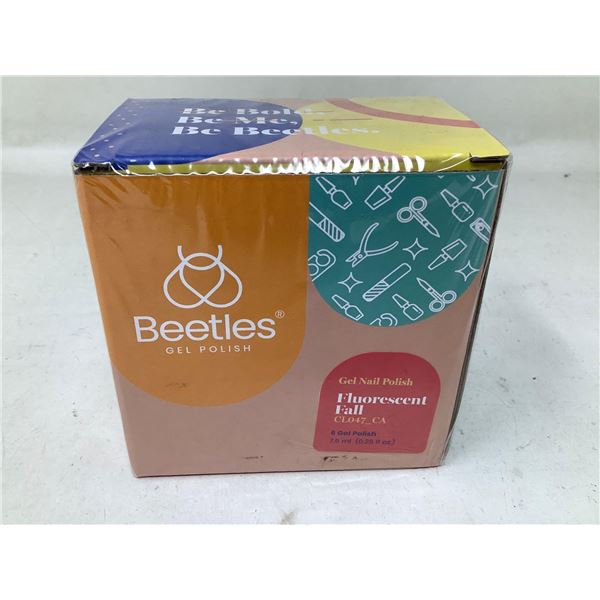 Beetles All-in-1 Mani Kit, Gel Nail Polish Starter Kit- Fluorescent Fall