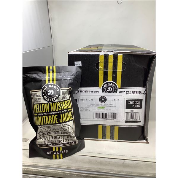 Pop Daddy Pretzels- Yellow Mustard (12 x 212g)