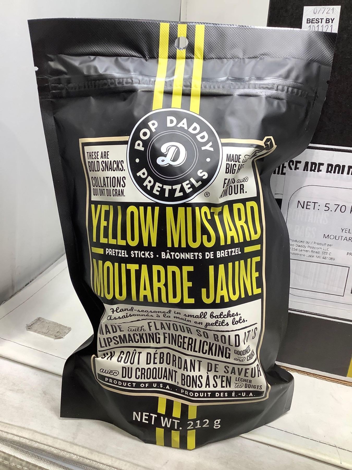 Pop Daddy Pretzels Yellow Mustard 12 X 212g pop-daddy-pretzels-yellow-mustard-12-x-212g