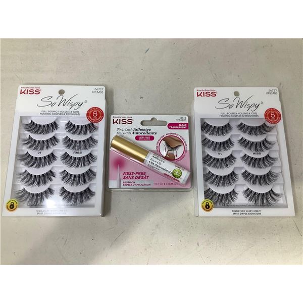 Kiss Adhesive Lashes and Strip Lash Glue