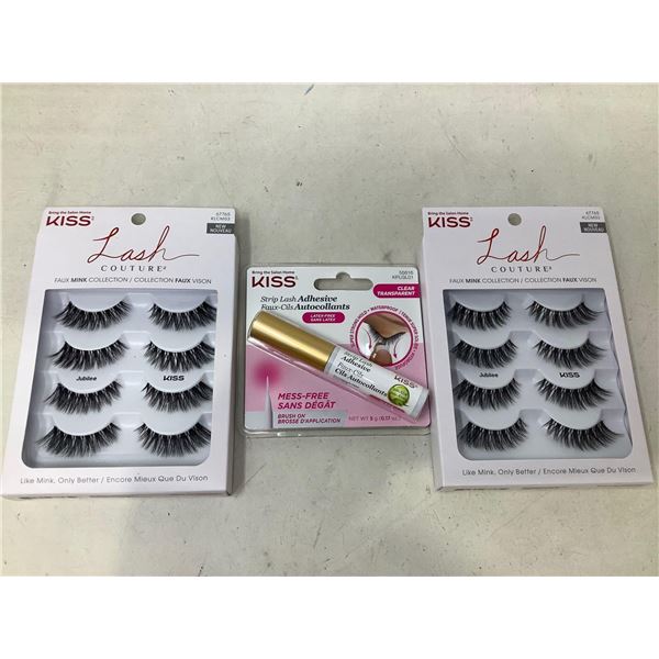 Kiss Adhesive Lashes and Strip Lash Glue