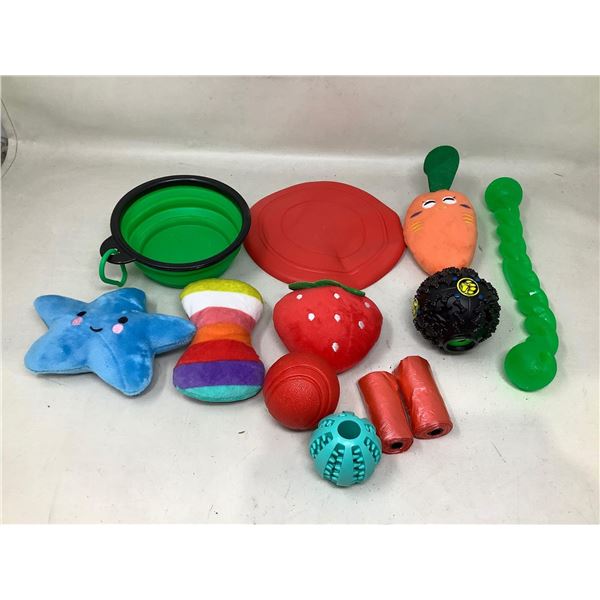 Lot of Assorted Dog Toys