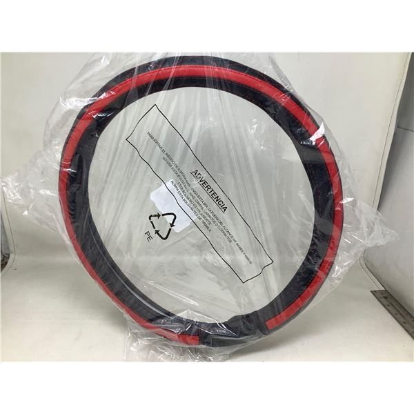 Universal Black and Red SUV Van Steering Wheel Cover